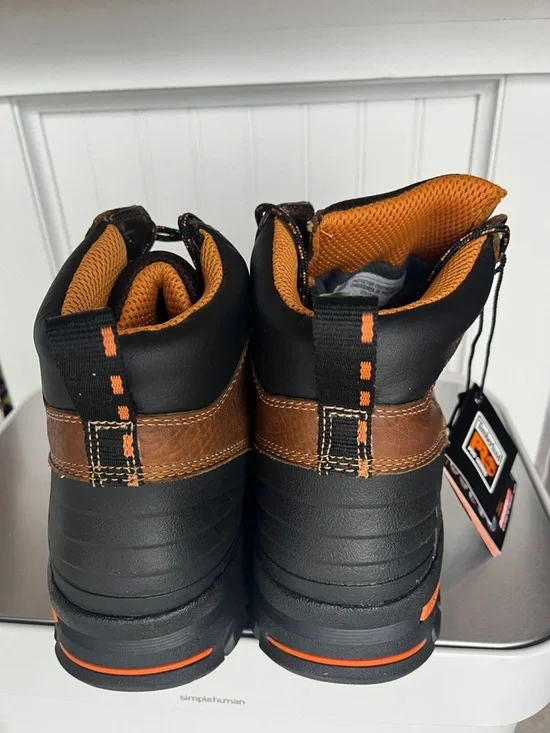 Timberland PRO Endurance 6" Steel Toe Work Boots Sz 12 Brown Waterproof NIB - Picture 6 of 11